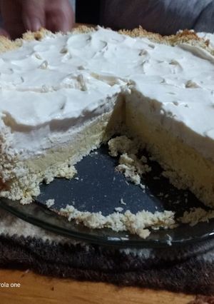 Una foto de Tarta de limón y coco apta Keto