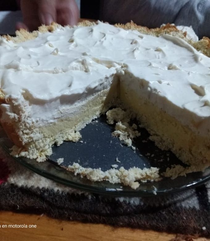 Una foto de Tarta de limón y coco apta Keto
