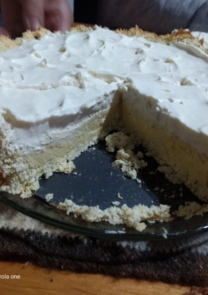 Una foto de Tarta de limón y coco apta Keto