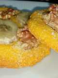 Galletas de maíz c/ banana y nuez