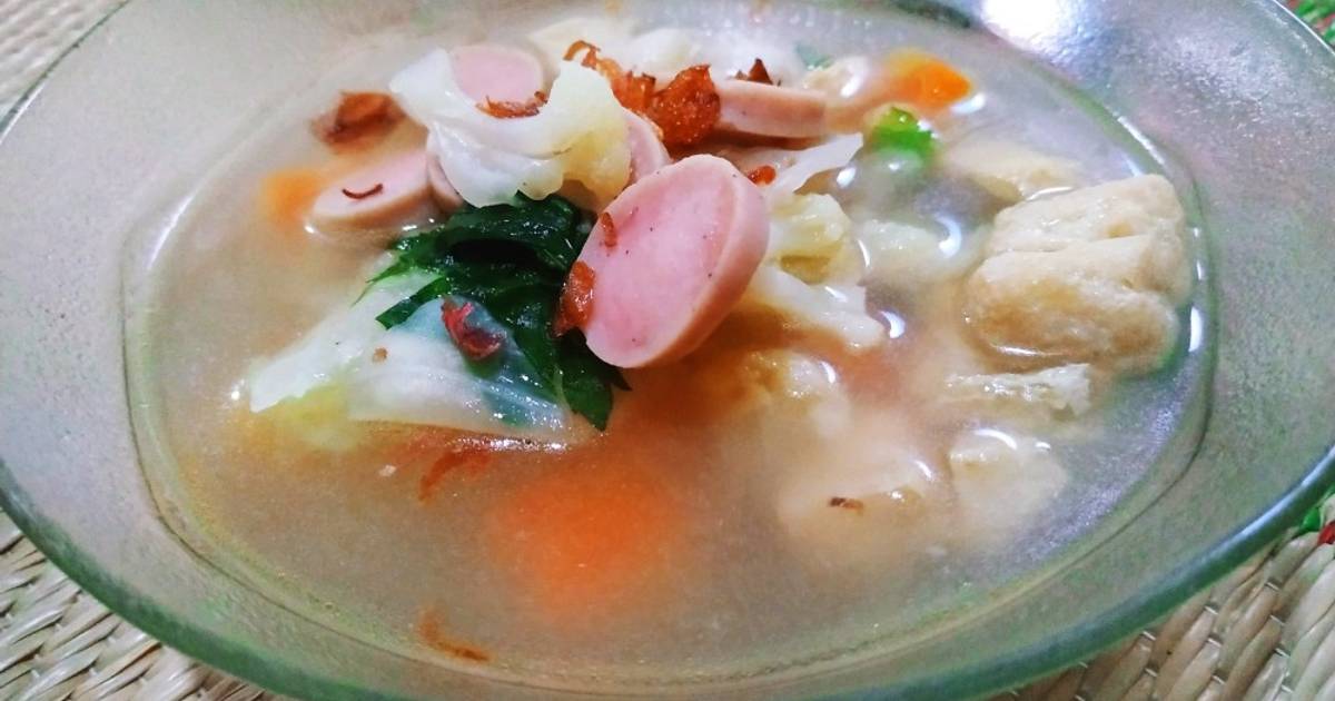 Resep Sop Sosis Tahu Oleh Noviyoshi Cookpad