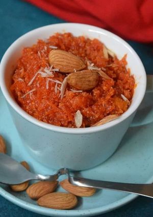 A picture of Gajar ka halwa.