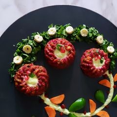 A picture of Quinoa Moong and Vegetable Cup Cakes.