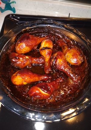 A picture of Honey soy chicken drumsticks.