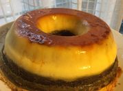 Una foto de chocoflan con manteca