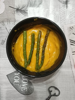 Una foto de Crema de calabaza a la sidra