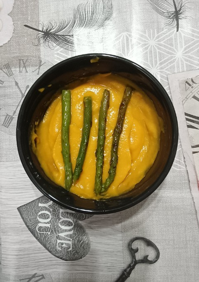 Una foto de Crema de calabaza a la sidra