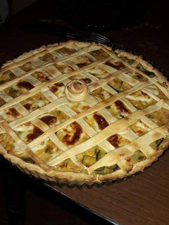Una foto de Tarta de zapallitos + masa casera