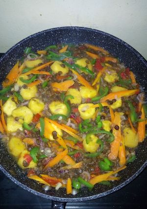 A picture of Vegetable matoke.