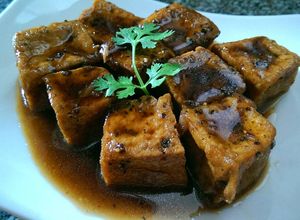 Hình của món Đậu Hủ Kho Tiêu Chay.