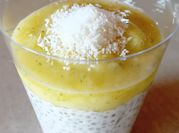 Une photo de graines de chia citron