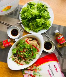 cá hấp hành tím