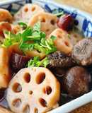 Canh củ sen hầm nấm táo đỏ