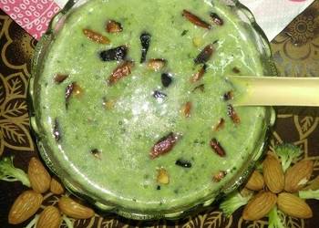 Best Recipe Cream Of Broccoli Almonds Soup Most Delicious