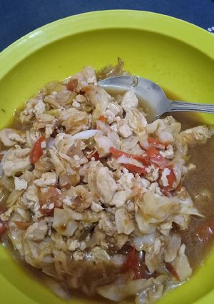 Foto resep Tumis putih telor dada ayam vs gubis diet herballife