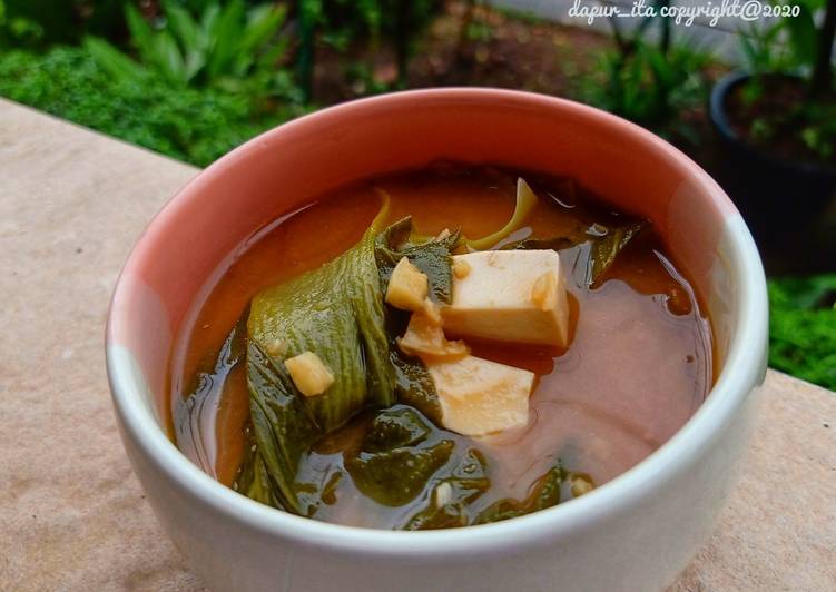 Resep Bokcoy Miso Sup / Bokcoy Doenjang Guk Anti Gagal