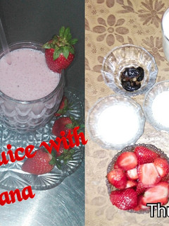 A picture of Strawberry ka creamy juice.