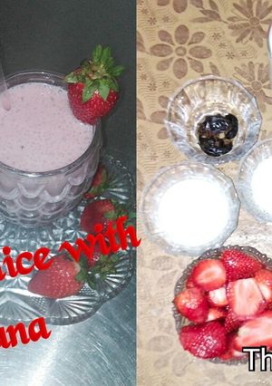 A picture of Strawberry ka creamy juice.