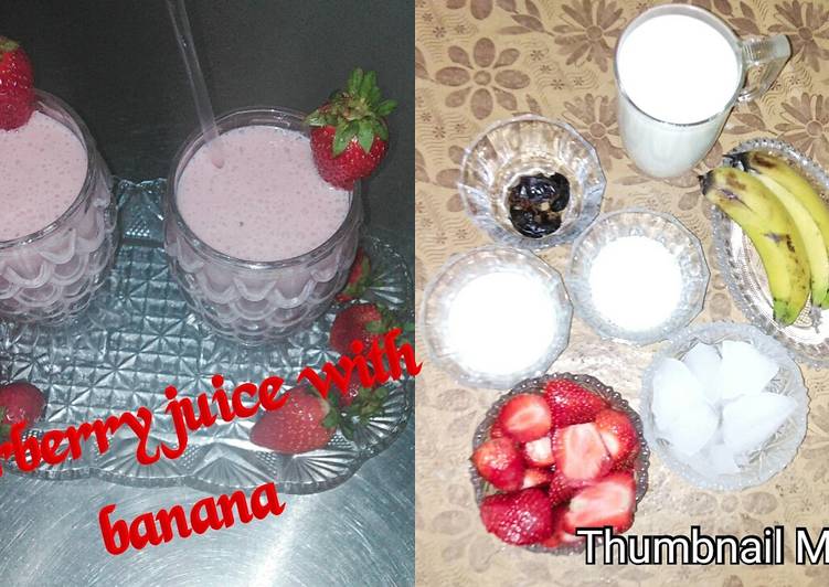 Steps to Prepare Super Quick Homemade Strawberry ka creamy juice