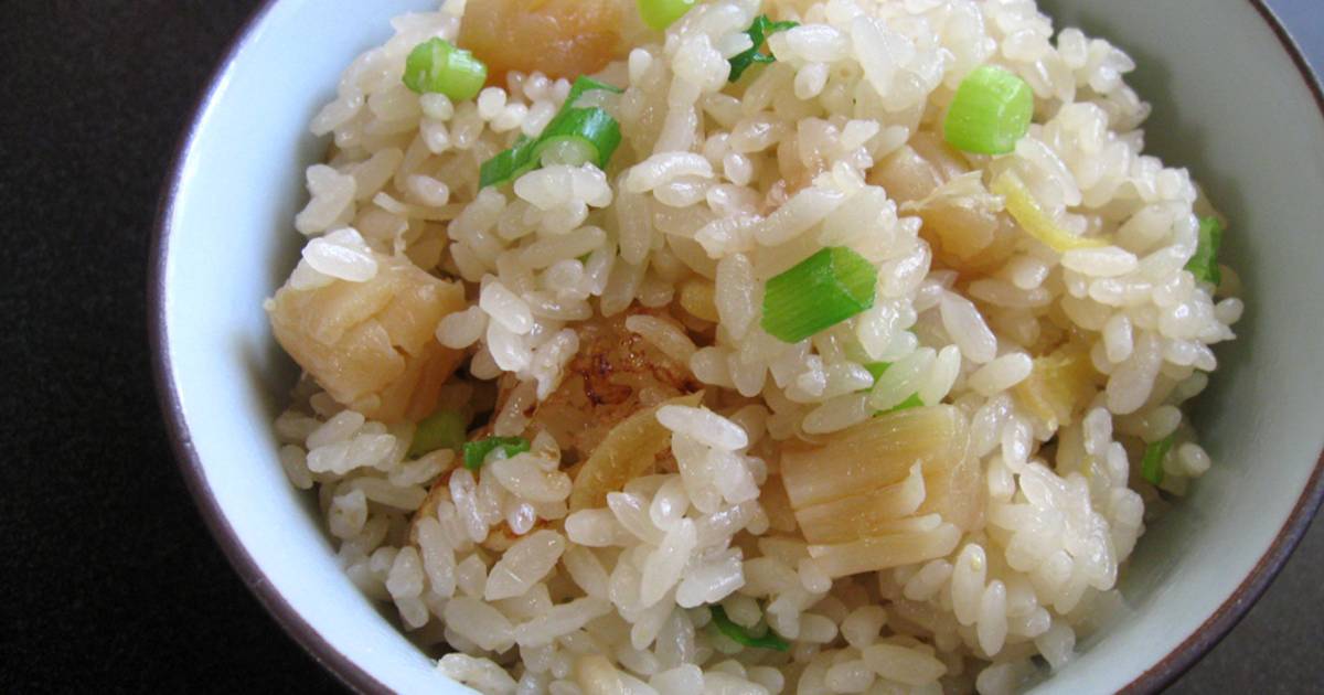 Dried Scallops ‘Okowa’ Glutinous Rice Recipe by Hiroko Liston Cookpad