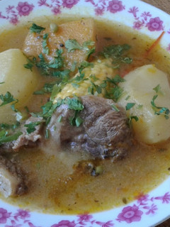 Una foto de Cazuela de osobuco con chuchoca