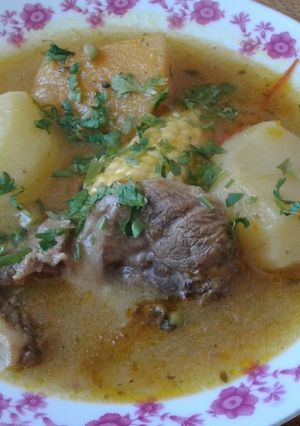 Una foto de Cazuela de osobuco con chuchoca