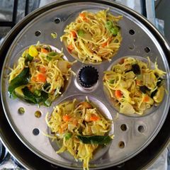 A picture of Vermicelli idlis.