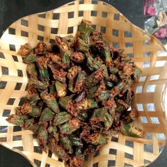 A picture of Crispy bhindi.