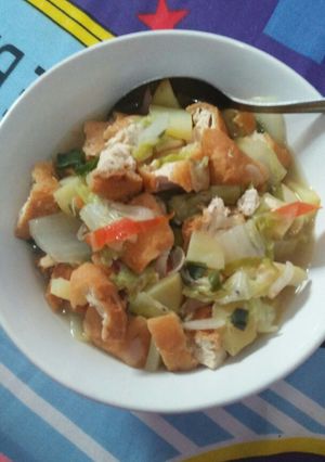 Foto resep Tumis sawi tahu