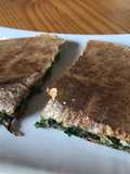 Quesadillas haricots blancs épinard