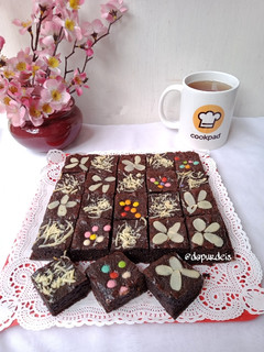 Foto resep Chewy Brownies (Brownies Sekat)