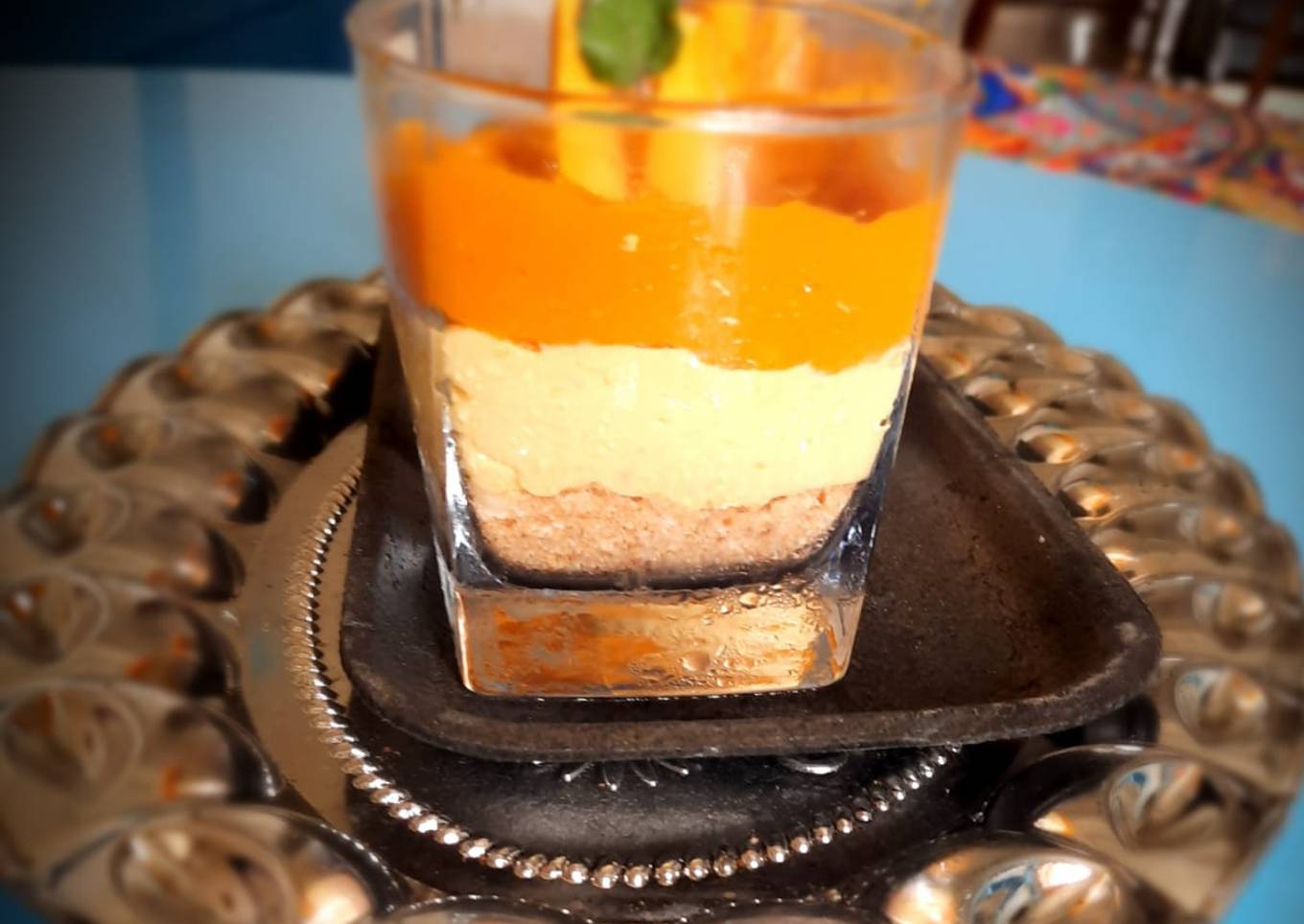 Mango cheese Cake Shots