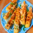 Grilled cheesy babycorn