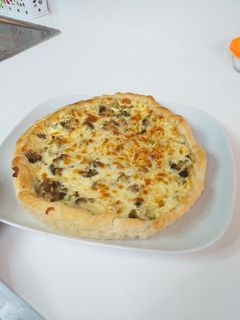 Una foto de Hojaldre de brócoli y jamón