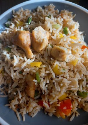 A picture of Simple Fried basmatic rice.