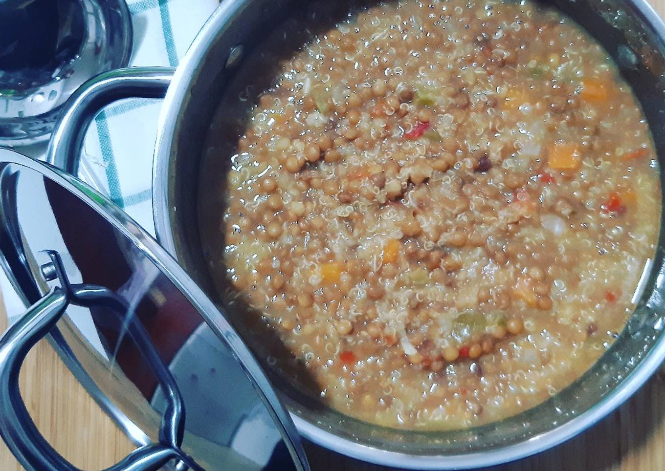 Lentejas con quinoa