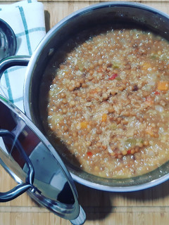 Una foto de Lentejas con quinoa