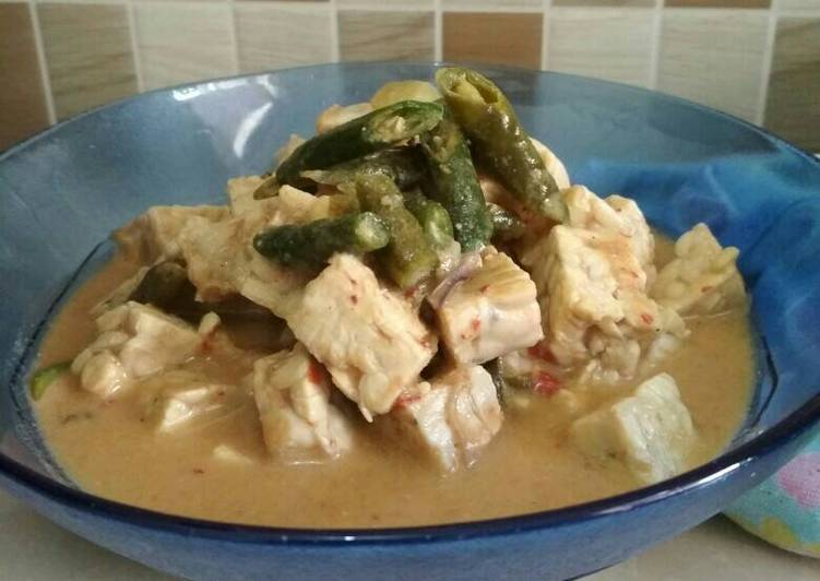 Sayur tempe cabai hijau