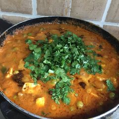 Mutter paneer A picture of Mutter paneer.