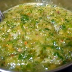 A picture of French beans chutney.