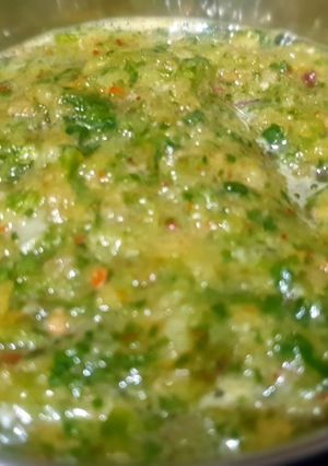 A picture of French beans chutney.