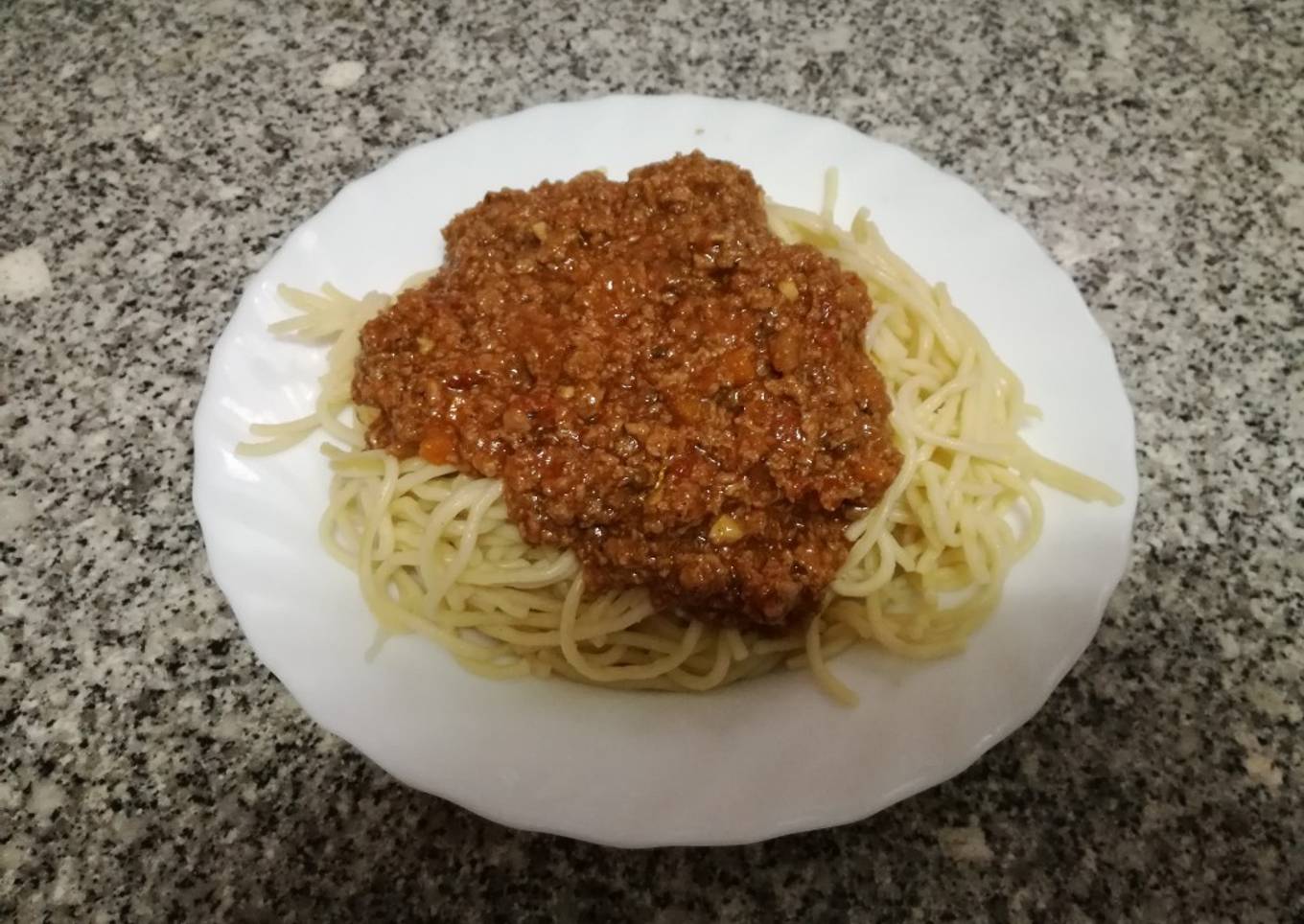 Espaguetis con salsa boloñesa