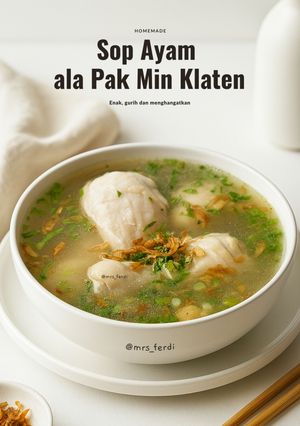 Foto resep Sup Ayam ala Pak Min Klaten