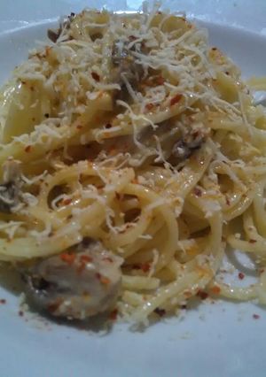 Foto resep Creamy Mushroom Spaghetti