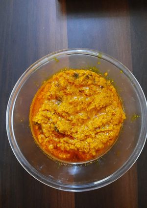 A picture of Raw turmeric sabzi.