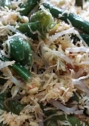 Foto resep Sambal kelapa (urap) pedas manis gurih