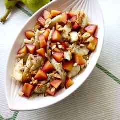 A picture of Pear and plum salad.