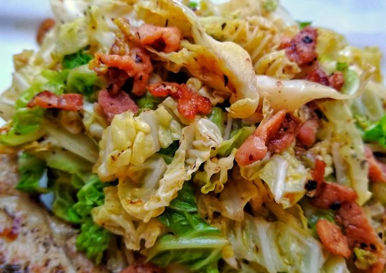 Savoy Cabbage With Bacon