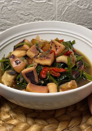 Foto resep Kangkung seafood