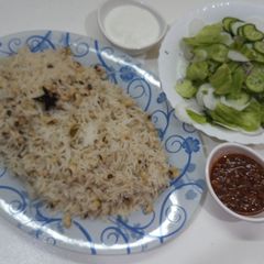 A picture of Lobia pulao.
